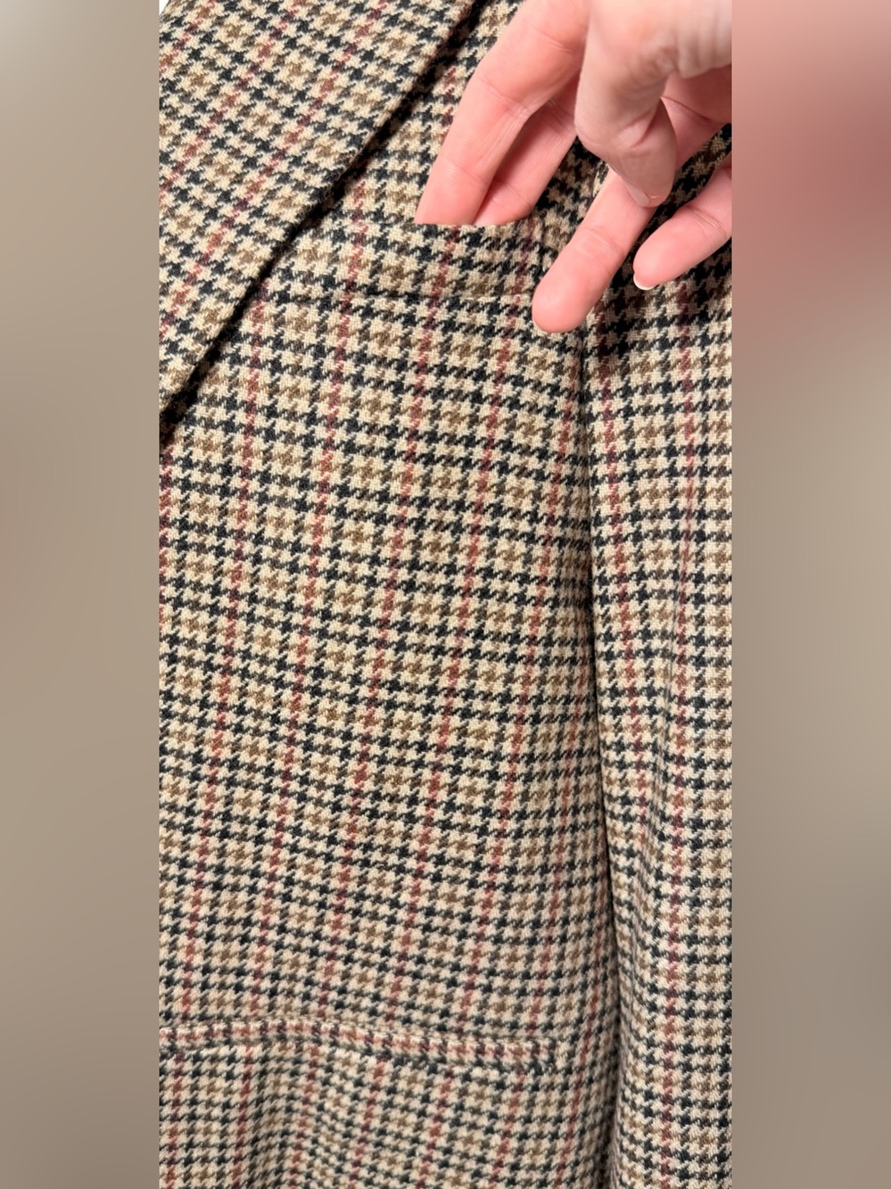 NWT - Rag & Bone Elle Virgin Wool Houndstooth Cropped Blazer Size 12 - Picture 7 of 10